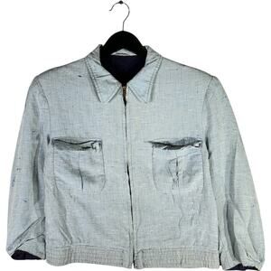 Full Zip Up Reversible Collard Light Jacket